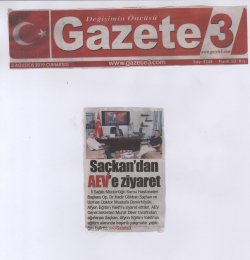 Saçkan dan AEV e Ziyaret