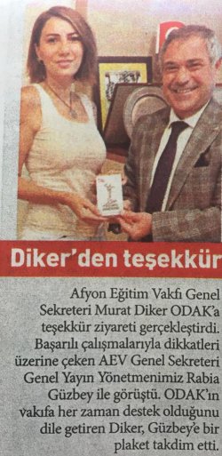 Dikerden Teşekkür