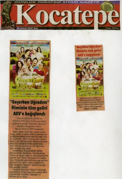 GEÇERKEN UĞRADIM FİLMİ